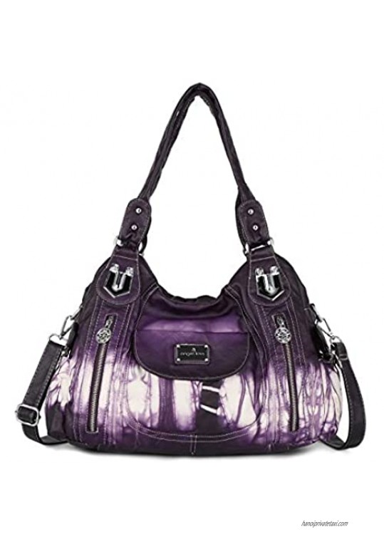 Handbag Hobo Women Handbag Roomy Multiple Pockets Street ladies' Shoulder Bag Fashion PU Tote Satchel Bag for Women