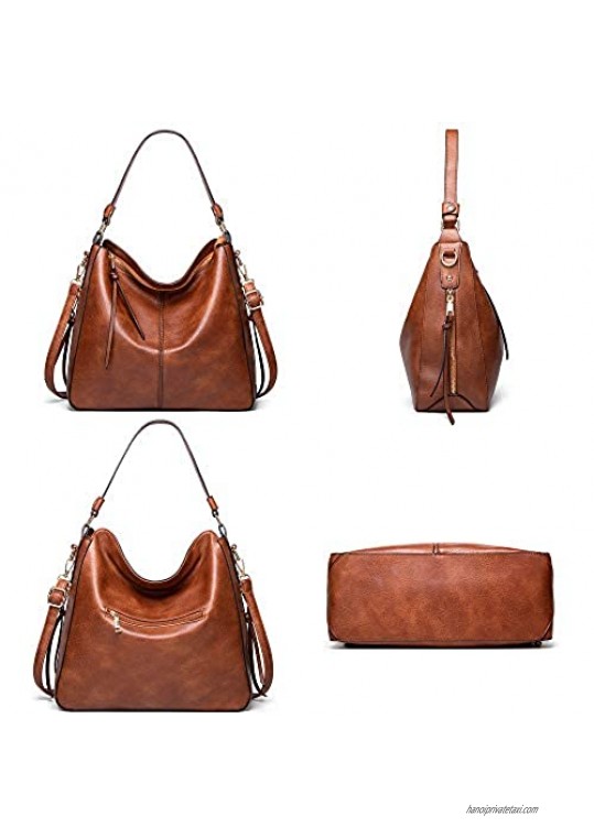 Hobo Bags for women Shoulder Bags Soft Vegan Leather Lady Purses Handbags Tote Fashion Designer Work Bags Woman Satchel