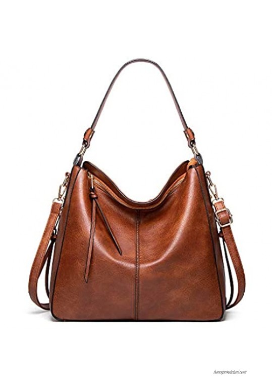 Hobo Bags for women Shoulder Bags Soft Vegan Leather Lady Purses Handbags Tote Fashion Designer Work Bags Woman Satchel