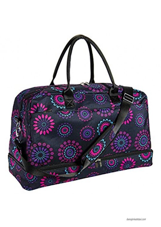 Hospital Bag for Labor and Delivery for New Moms (Purple Circle A4042)