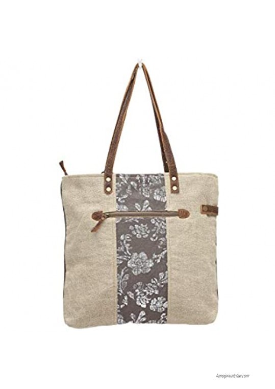 Myra Bags Old Key Upcycled Canvas Tote Bag S-0738