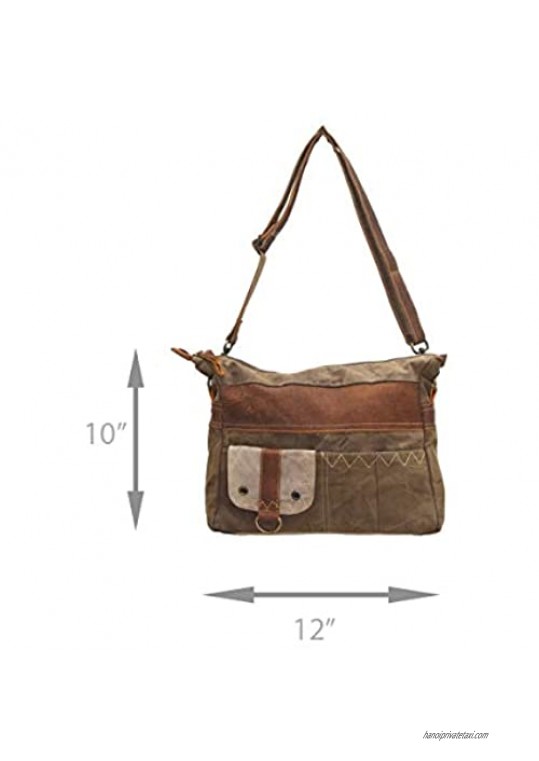 Myra Bags Perfection Upcycled Canvas Shoulder Bag S-0703