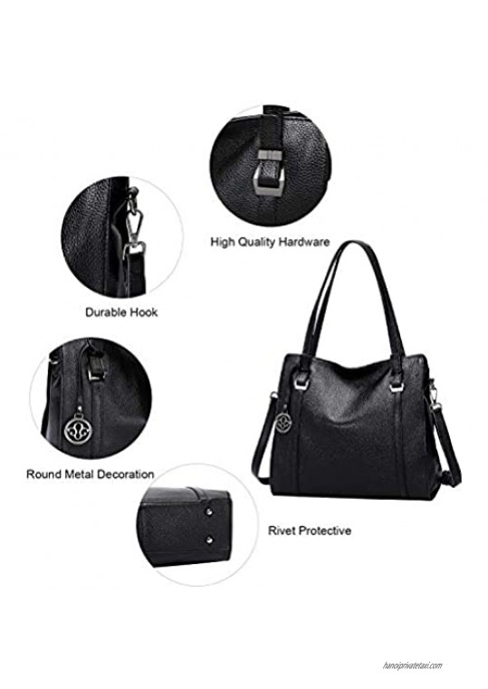 OVER EARTH Women's Purses and Handbags Genuine Leather Shoulder Bag Tote Purses for Ladies