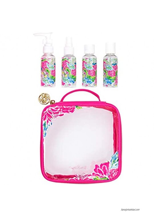 Lilly Pulitzer Travel Bottle Set Bunny Business One Size