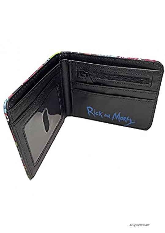 LMPIYVON Rick and Morty waterproof cartoon card wallet Bifold Wallet