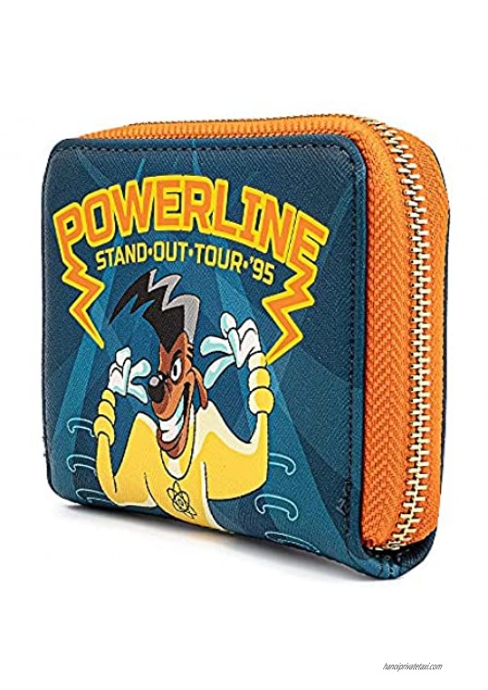 Loungefly Disney Goofy Movie Powerline All Access Pass Faux Leather Zip Around Wallet Cute Wallets Fashion Accessories