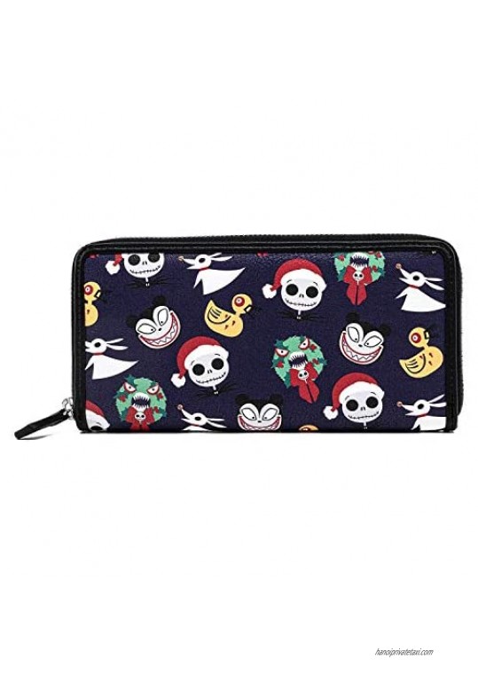 Loungefly Disney The Nightmare Before Christmas All Over Print Faux Leather Wallet