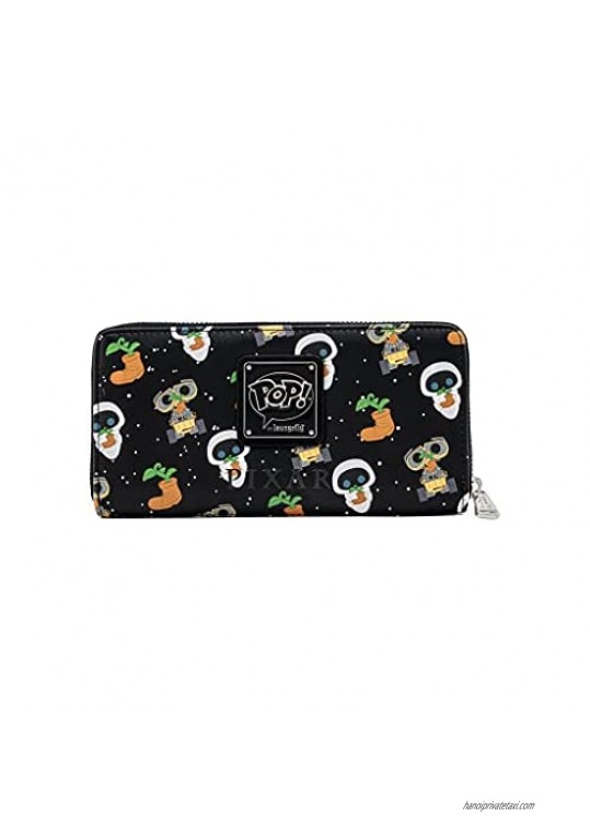 Loungefly X Disney Pixar Wall-E POP! Earth Day Zip Around Wallet - Cute Wallets Fashion Accessories