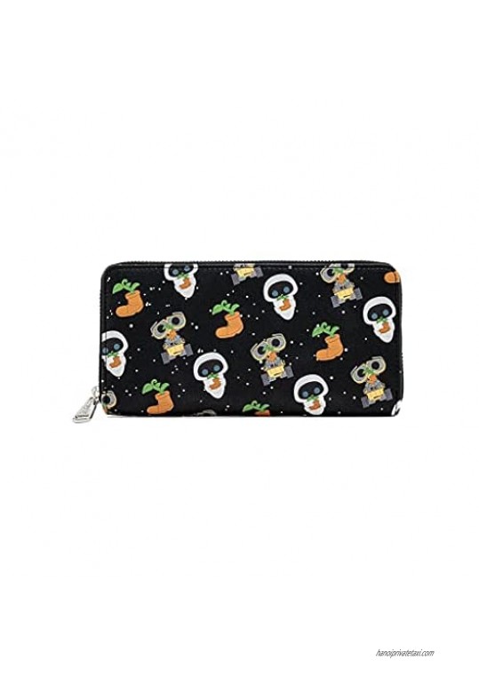 Loungefly X Disney Pixar Wall-E POP! Earth Day Zip Around Wallet - Cute Wallets Fashion Accessories