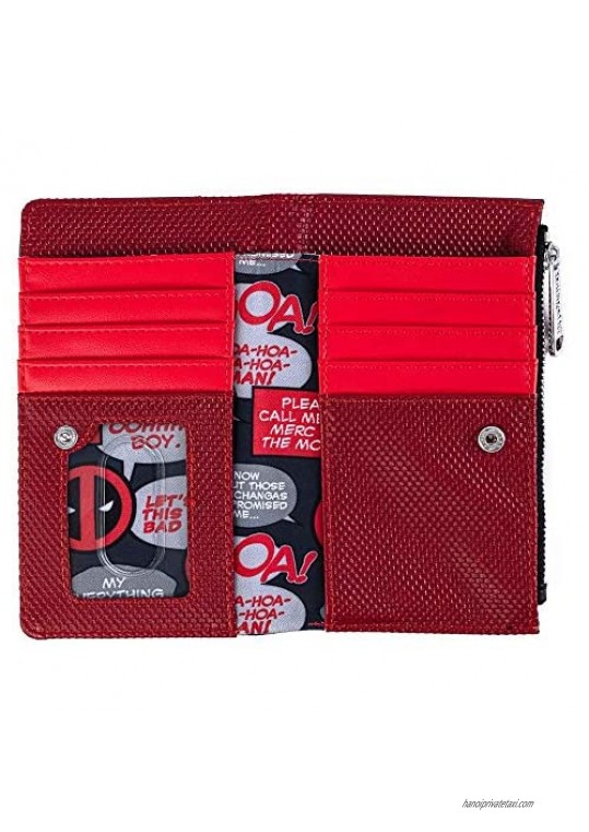 Loungefly x Marvel Deadpool Merc with a Mouth Cosplay Flap Wallet