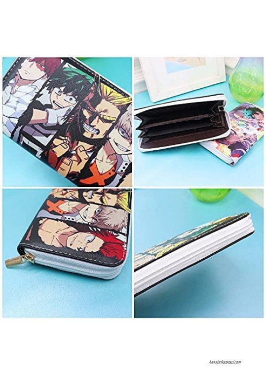 My Hero Academia Wallet MHA Anime Wallet PU Leather Wallet Men's wallet My Hero Academia Merch(MHA wallet)