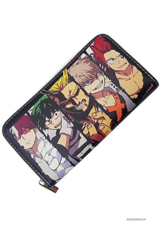 My Hero Academia Wallet MHA Anime Wallet PU Leather Wallet Men's wallet My Hero Academia Merch(MHA wallet)