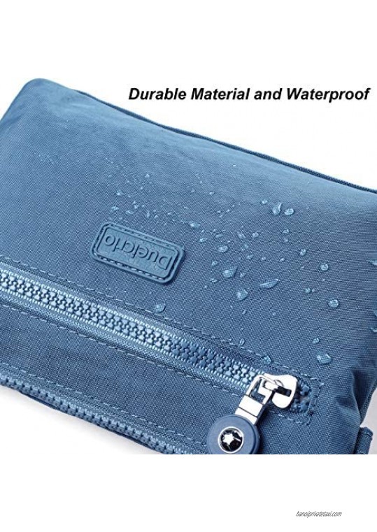 Dueicrlo Wristlet Wallet Lightweight Chic Clutch Pouch Wristlets with Crossbody Strap for Women