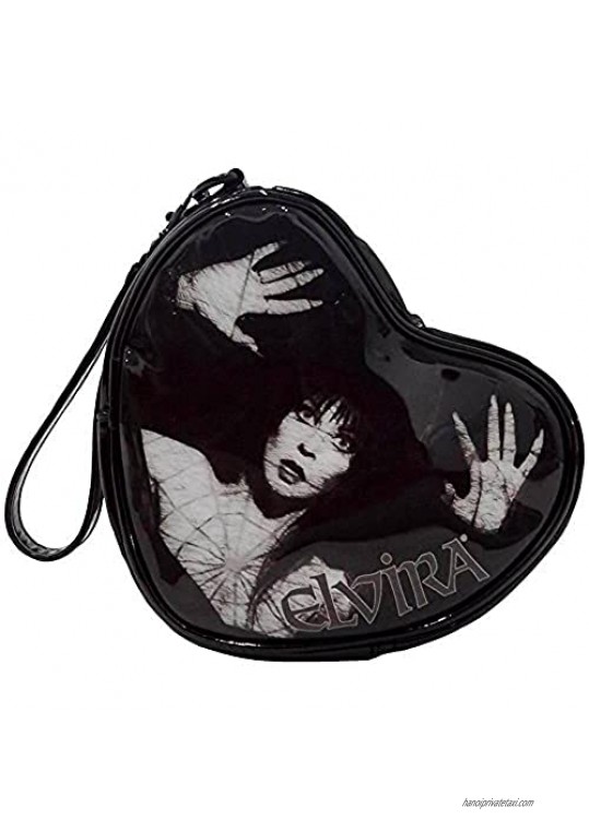 Elvira Lace Mini Heart Purse Wristlet Kreepsville 666 Horror Host Fashion Bag
