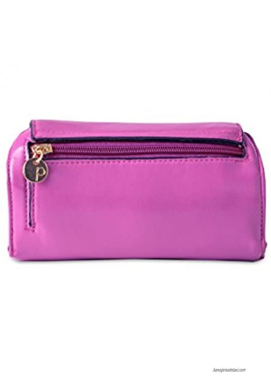In A Pikle Relish in Orchid With Interior Pouches And Coordinating Wristlet