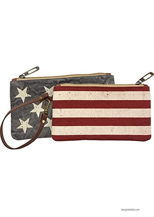Primitives By Kathy 105955 Stars and Stripes Wristlet  8.50-inch Long
