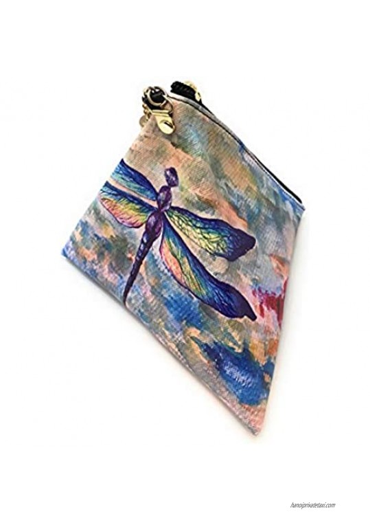 Value Arts Dragonfly Triangle Wristlet Clutch Purse