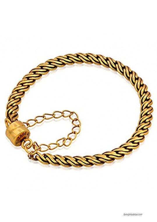 Alex and Ani Women's Heire Magnetic Bracelet Rafaelian Gold