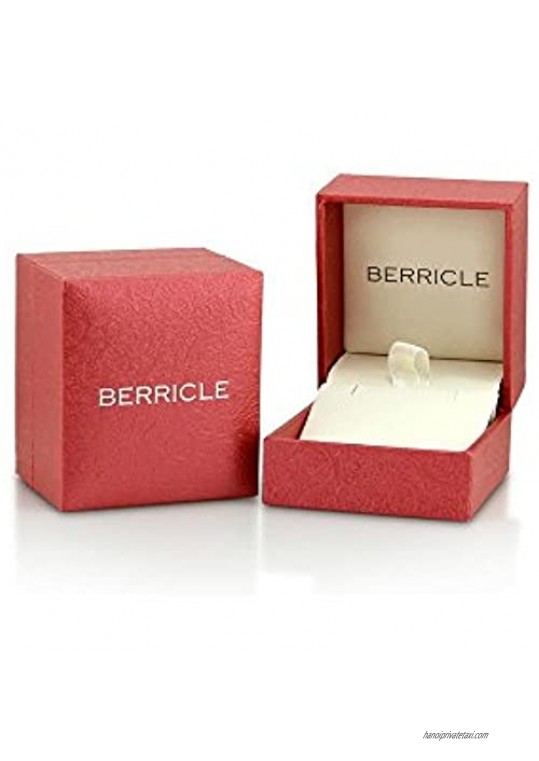 BERRICLE Rhodium Plated Sterling Silver Cubic Zirconia CZ Key Heart Rose Flower Fashion Charm Bracelet