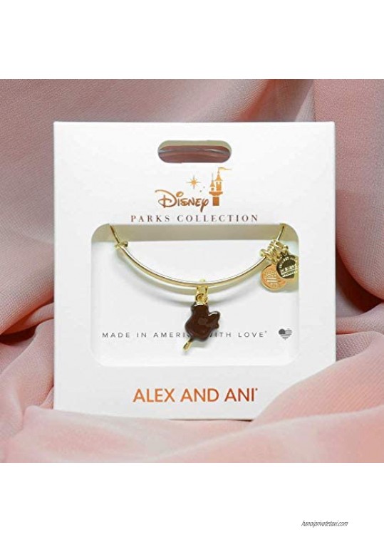 Alex and ANI Disney Parks Mickey Mouse Chocolate Dipped Ice Cream Bar Bangle - Charm Bracelet Jewelry Gift (Gold Finish)