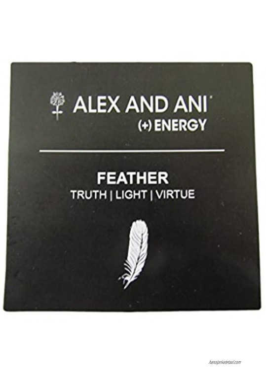 Alex And Ani Feather Charm Rafaelian Gold Bangle Bracelet A10EB143RG