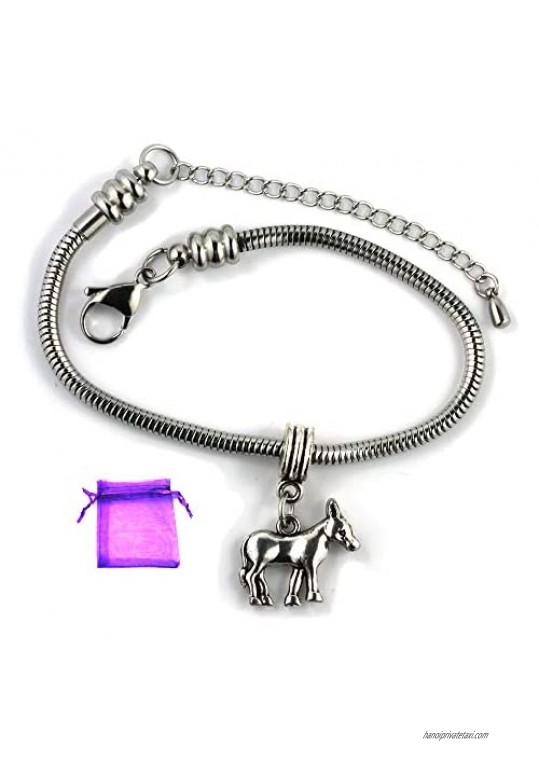 Donkey Bracelet | Stainless Steel Snake Chain Bracelet