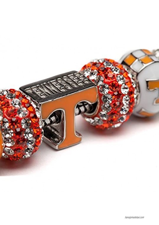 University of Tennessee Charm Bracelet | Tennessee Stainless Steel Bracelet | Tennessee Volunteers Gifts | Product | Officially Licensed Jewelry by University of Tennessee