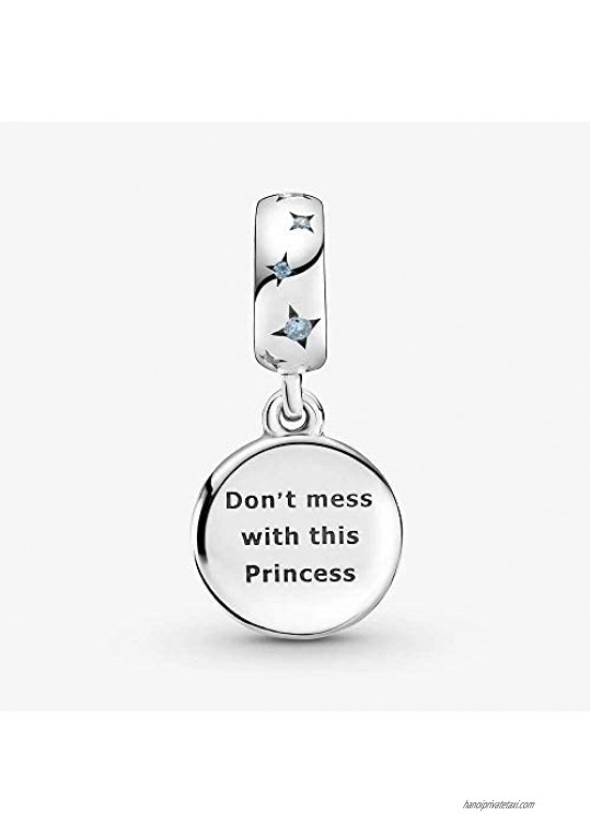 Annmors Princess Leia Charm fits Pandora Charms Bracelets for Woman-925 Sterling Silver Dangle Pendant Bead Girl Jewelry Beads Gifts for Women Bracelet&Necklace