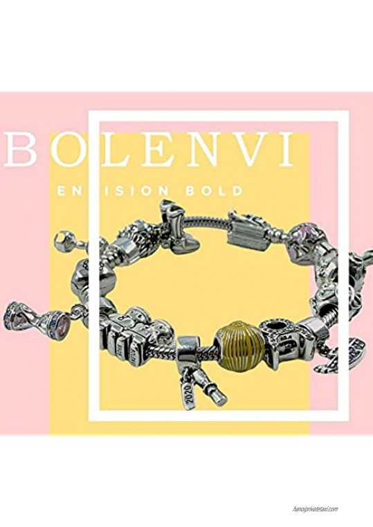 Bolenvi Dangling Crab Ocean Beach Claw Pendant 925 Sterling Silver Charm Bead for Pandora & Similar Charm Bracelets or Necklaces