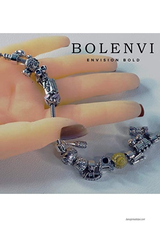Bolenvi Minion Despicable Me Cartoon 925 Sterling Silver Charm Bead for Pandora & Similar Charm Bracelets or Necklaces