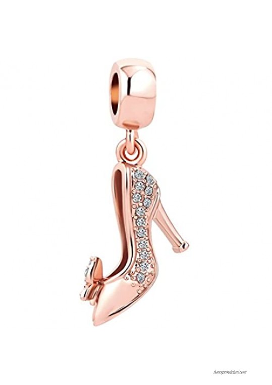 CharmSStory Bling Highheeled Shoe Charms Dangle Beads for Bracelets