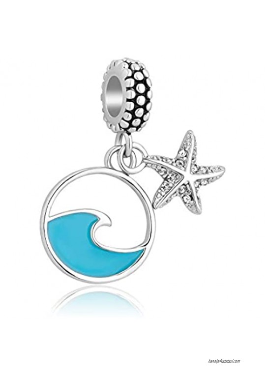 CharmSStory Starfish Dangle Beach Charms Bead fit Charms Bracelets