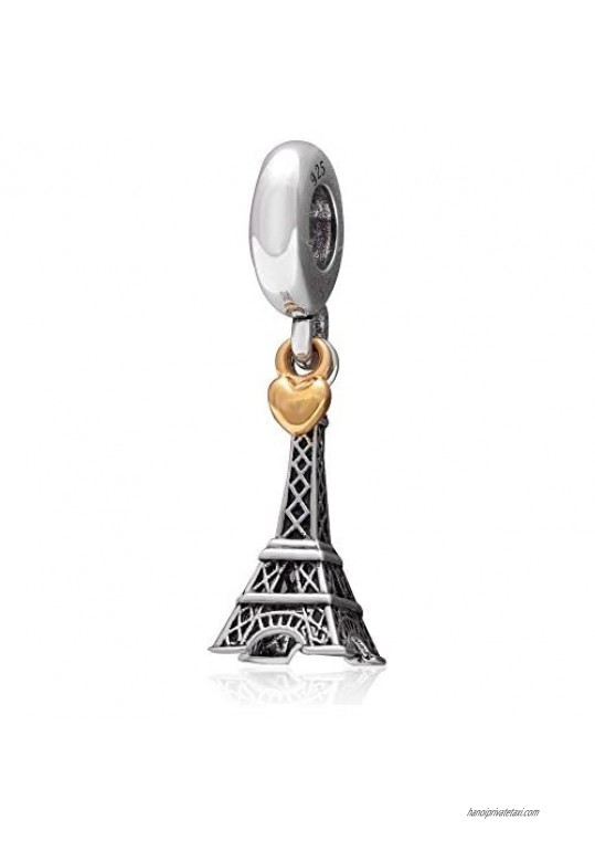 Landmark Series Charm Sterling Silver Travel Charms Dangle for Pandora Bracelet