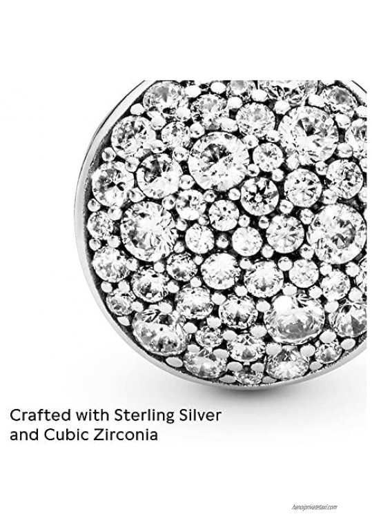 Pandora Jewelry Pave Sphere Cubic Zirconia Charm in Sterling Silver