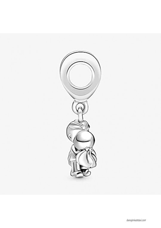 ZBRO Love Heart Pendant Charm Fits Original Pandora Bracelets 925 Sterling Silver Bead DIY Making Birthday Anniversary Fashion Jewellery Gift