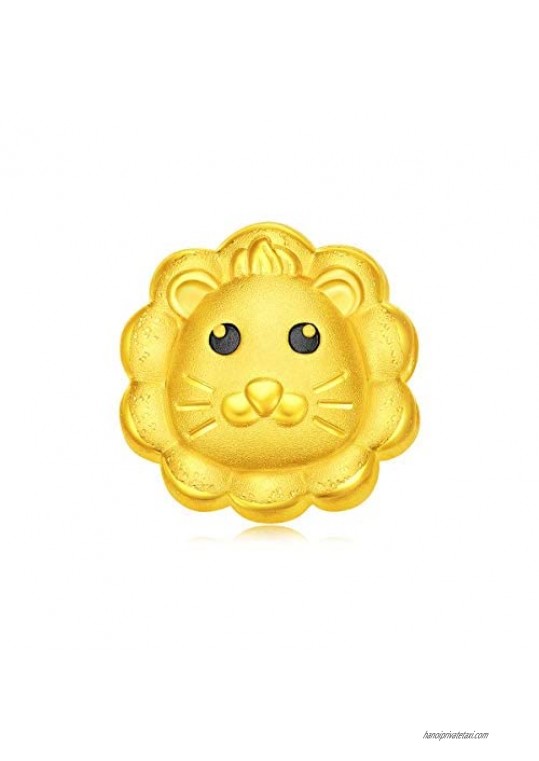 Chow Tai Fook 999 Pure 24K Gold Cute Lion Charm