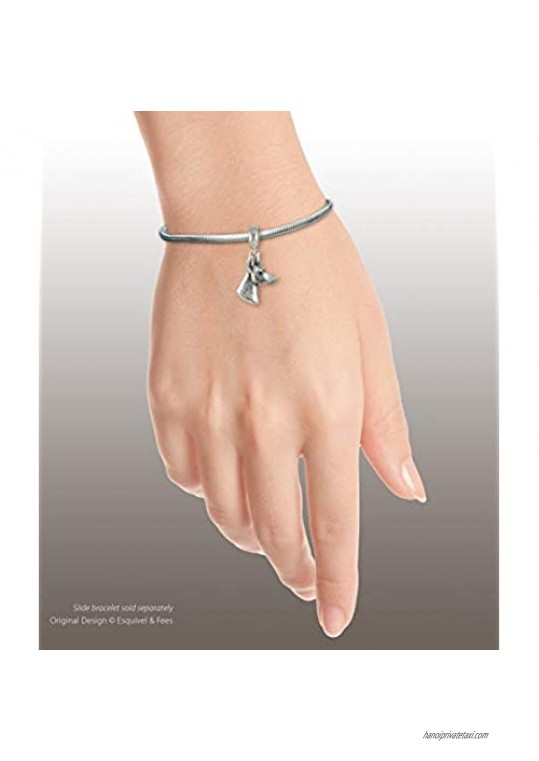 Doberman Pinscher Jewelry Sterling Silver Handmade Doberman Charm Slide This Charm Will Fit A Pandora¨ Slide Bracelet DB5-PNS