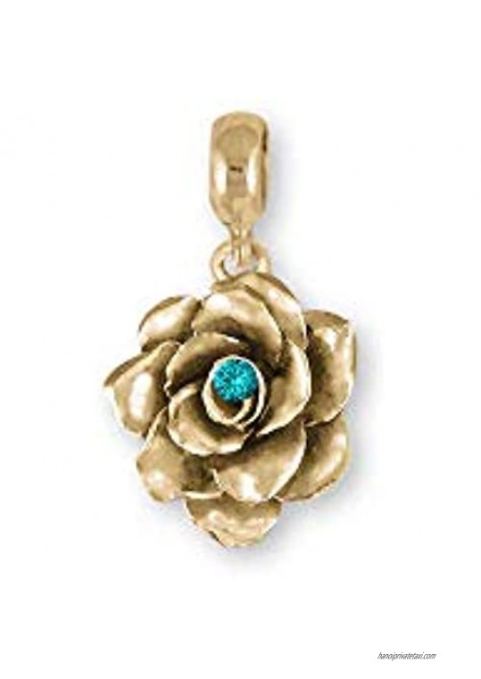Gardenia Jewelry 14k Gold Handmade Gardenia Charm Slide This Charm Will Fit A Pandora¨ Slide Bracelet GAR2-SPNSG