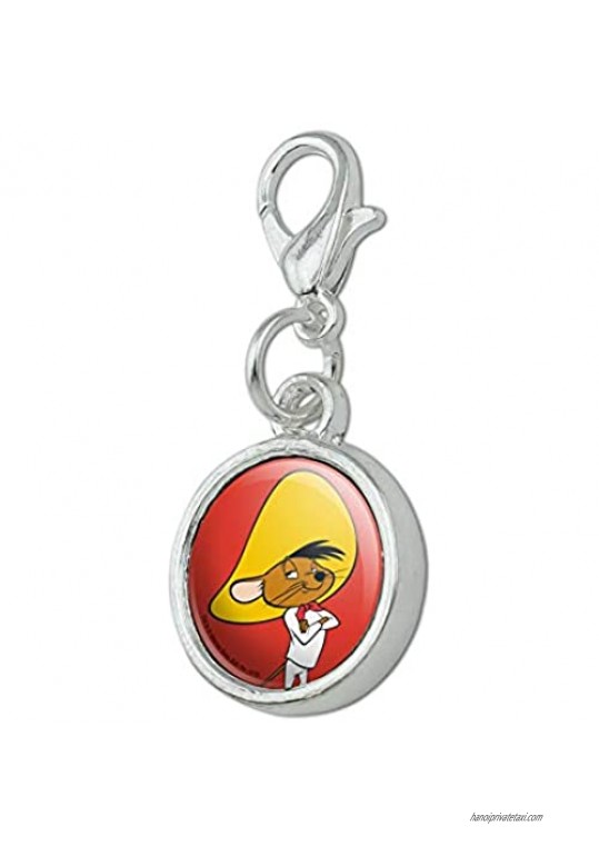 GRAPHICS & MORE Looney Tunes Speedy Gonzales Antiqued Bracelet Pendant Zipper Pull Charm with Lobster Clasp