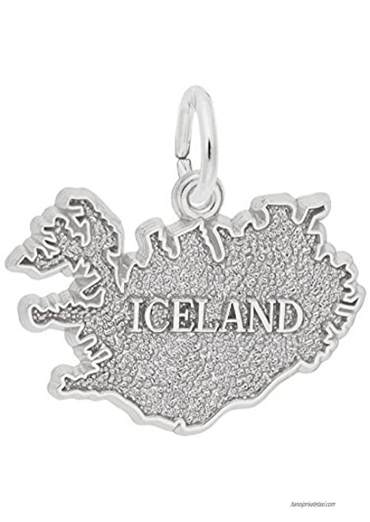Iceland Charm  Charms for Bracelets and Necklaces