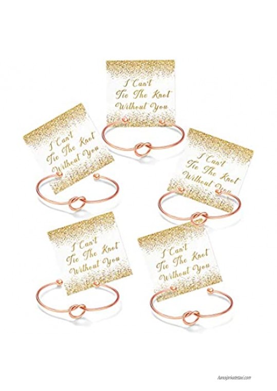 Bridesmaid Gifts  I Cant Tie The Knot Without You Bracelets -Set of 1  4  5  6  7  10
