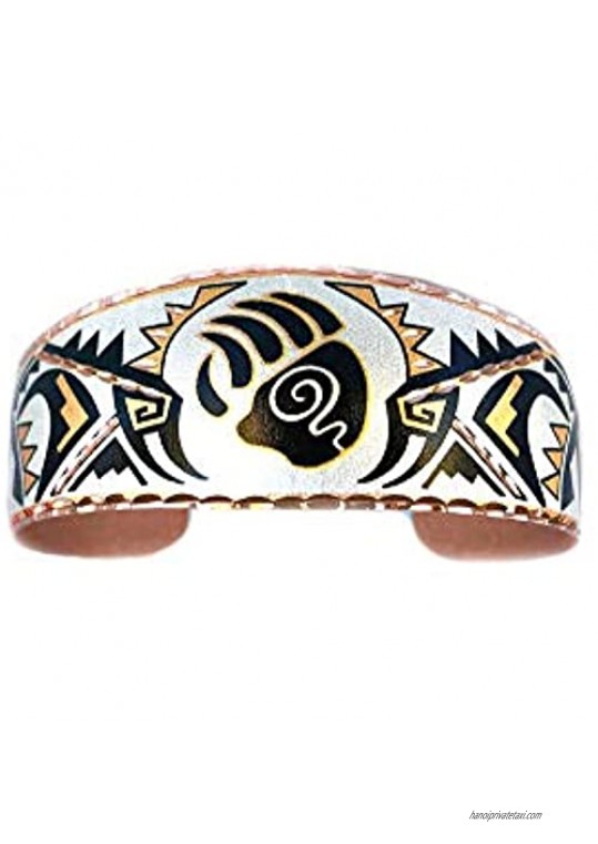 Copper Cuff Bear Claw Wrist Bracelet Southwest Native Apache Design Origin.