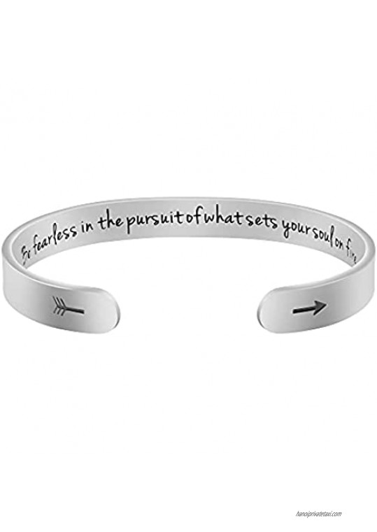 Joycuff Wide Cuff Bracelet for Women Funny Inspirational Gifts for Women Sister Best Friend Mom Daughter Wife Girlfriend Mantra Bangle