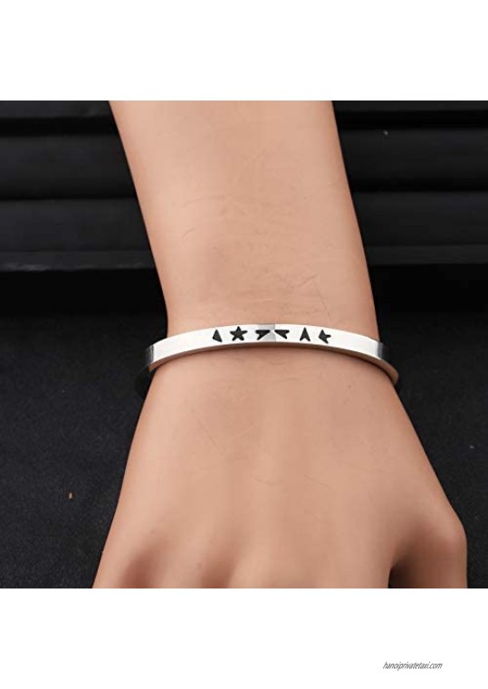 MAOFAED Inspired Black Star Bracelet Black Star Jewelry Fans Gift Music Lover Gift Gift for Friend