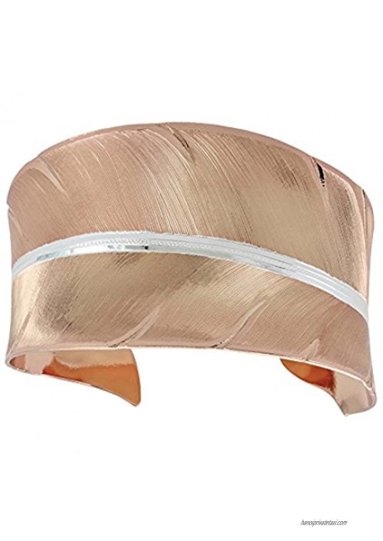 Montana Silversmiths New Perspectives Sunlit with Strength and Grace Feather Cuff Bracelet