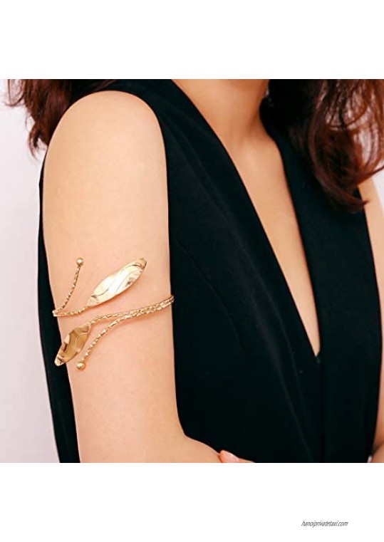 OCTCHOCO Egyptian Arm Bracelet Upper Arm Cuff Jewelry Arm Bangles Armband for Women Wedding Costume