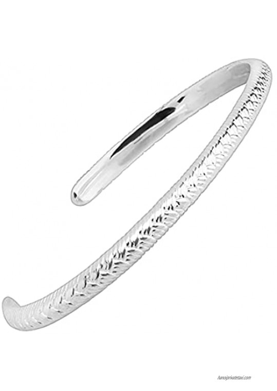 Silpada 'Fabrica' Etched Cuff Bracelet in Sterling Silver