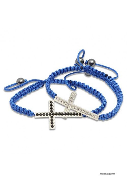 Adjustable Cross Bracelets Faith Gifts for Women (12 Pack)