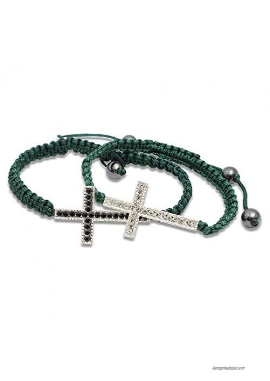 Adjustable Cross Bracelets Faith Gifts for Women (12 Pack)