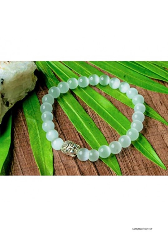 Bliss Creation Natural Genuine Semi-Precious gemstone bead bracelet- healing bracelet 8mm bead bracelet for women and men bracelet-7” prayer bracelet- crystal bracelet 100% Authentic AAA Grade Quality